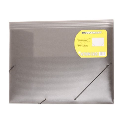 Strikkmappe BNT OFFICE Docusmart A4 3-klaffer PP Grå
