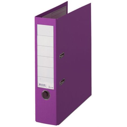 Brevordner 80mm Skinne A4 Lilla