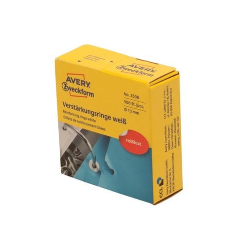 Etikett AVERY Hullforsterker Ø13mm (500)