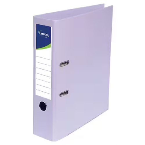 Brevordner LYRECO PP A4 80mm Lilla