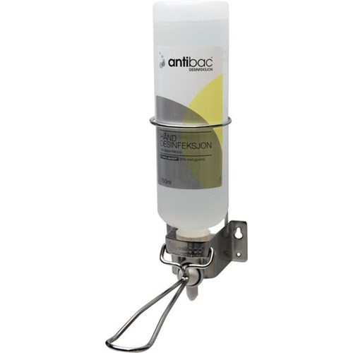 Dispenser stål lang hendel m/bøyle til 750ml flaske rund