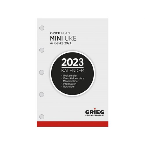 Årspakke Grieg Mini 2023 Uke