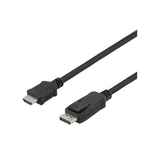 Kabel DELTACO Display/HDMI M/M 2m Sort