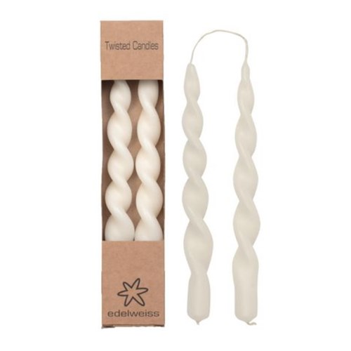 Stearinlys EDELWEISS Twist Vanilje 24cm (2)