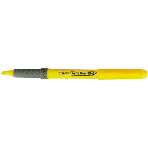 Tekstmarker BIC Highlighter Grip Gul