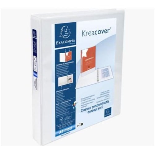 Innstikkperm EXACOMPTA A4+ 4D 25/47 Hvit