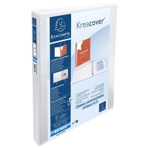 Innstikkperm EXACOMPTA A4+ 2D 30/47 Hvit