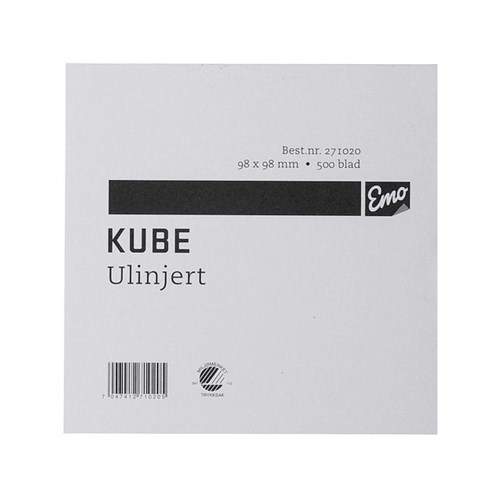 Kube EMO 98x98mm limt 500bl ulinjert