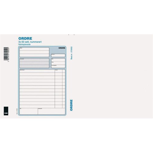 Ordre EMO A5 selvkopierende 3x50sett num