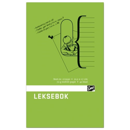 Leksebok Emo 10,5X17Cm 40 Blad