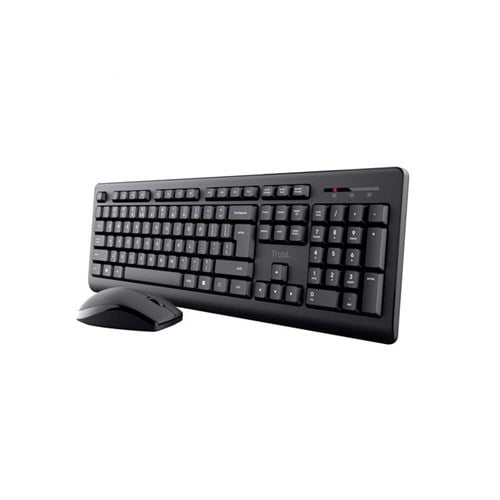 Tastatur/Mus TRUST Primo Trådløs Sort
