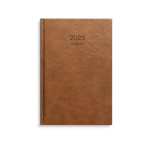 Dagbok GRIEG Lux A5 2025 Cognac