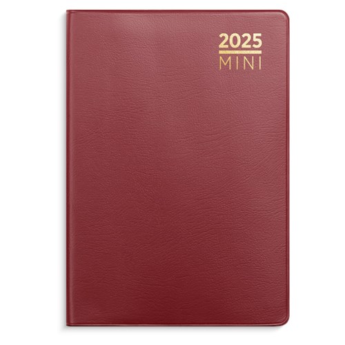 Lommekalender GRIEG Mini 2025 Plast Burgunder