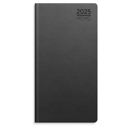 Lommekalender GRIEG Memo Uke 2025 Imitert Grå