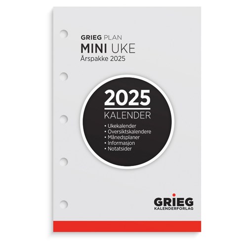 Årspakke GRIEG Mini 2025 Uke