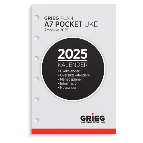 Årspakke GRIEG A7 2025 Uke