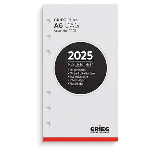 Årspakke GRIEG A6 2025 Dag