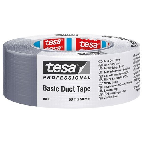 Tekstiltape TESA 4610 50mmx50m Sølv