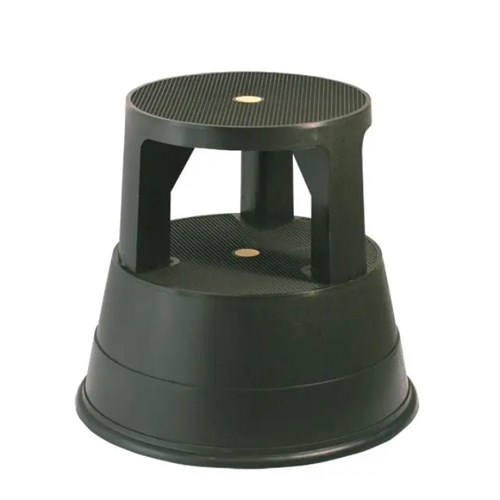 Ståkrakk BNT OFFICE 39cm m/hjul Plast PP Sort
