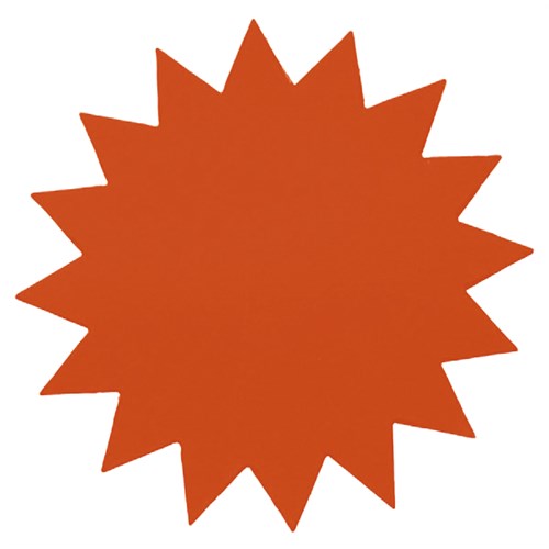 Plakatkartong 'Stjerne' 2-sidig 18cm Rød (25)