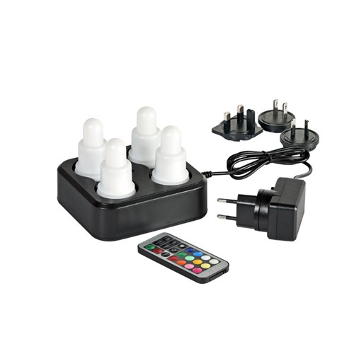 LED-lys DUNI Oppladbar 70x40mm Hvit (4)