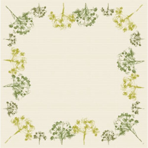 Snippduk DUNICEL Green Umbles 84x84cm