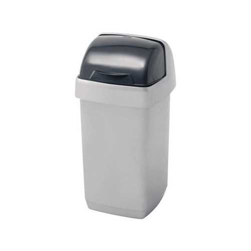 Avfallsdunk ADDIS m/rullelokk 10L Sølv