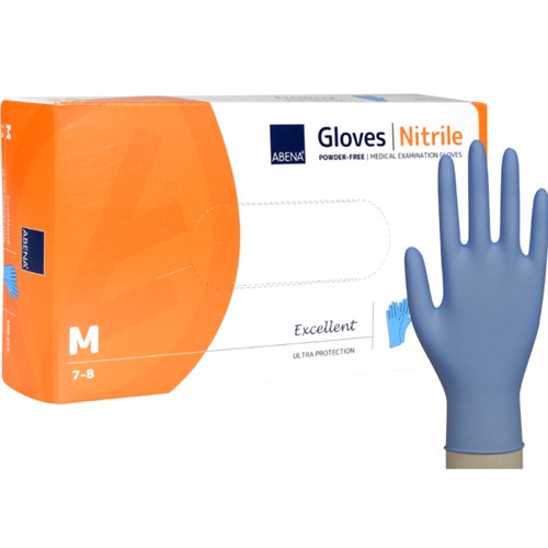 Engangshansker ABENA Excellent Nitril Pudderfri str. M (100)