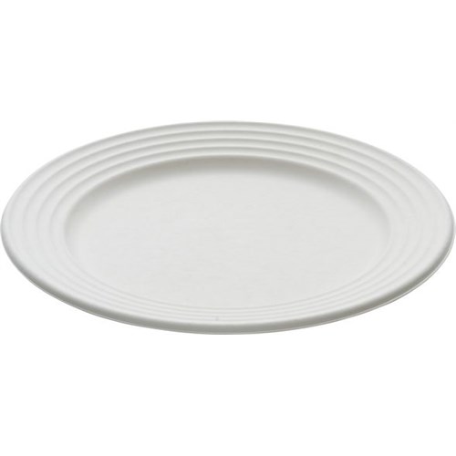 Tallerken trefiber 26cm flat Hvit (50)