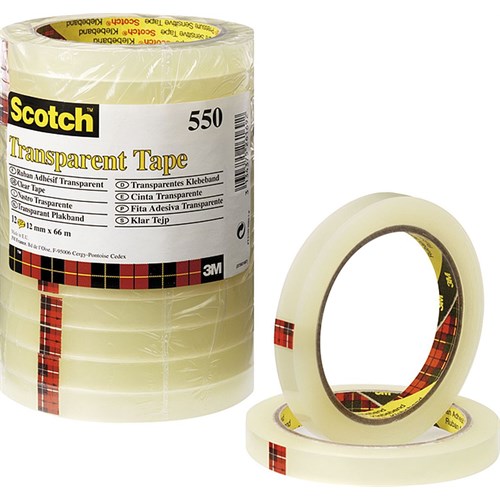 Disktape SCOTCH 12mmx66m Klar