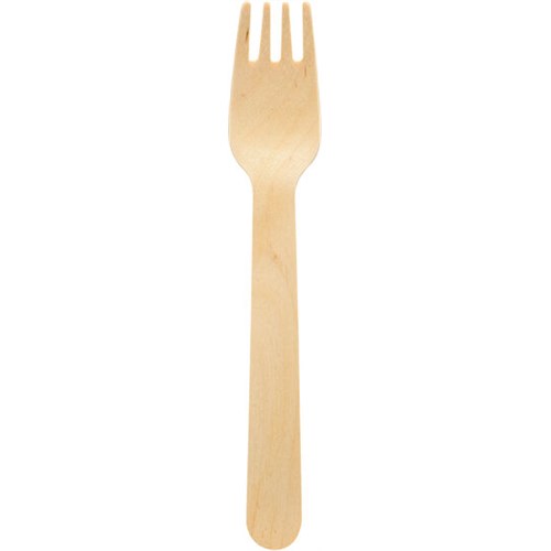 Engangsgaffel Vokset tre 16cm (100) MH