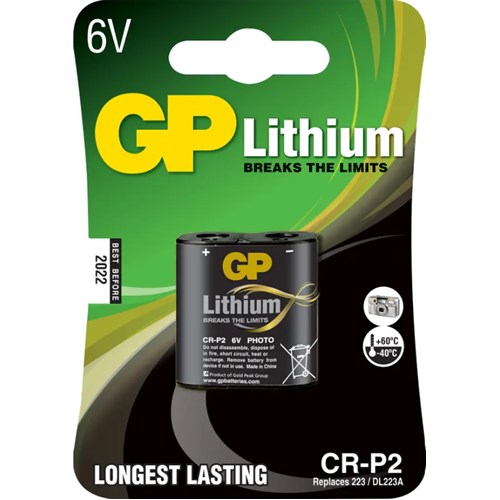 Fotobatteri GP CR P2/223AP 6V