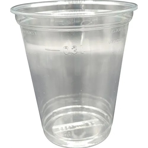 Plastglass SERVIPACK rPET Ø95mm 30cl (50stk.pr.pk.) [16pk.pr.krt.]