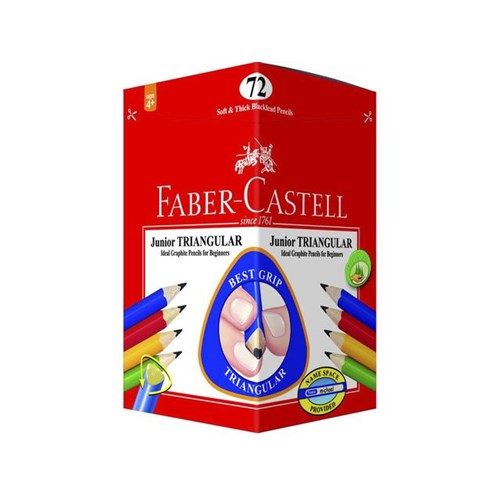 Begynnerblyant FABER-CASTELL HB (72) TREKANT
