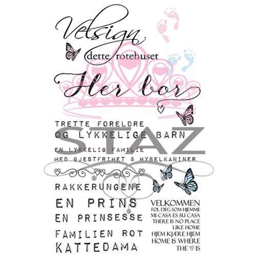 Staz Rub-Ons Familieskilt