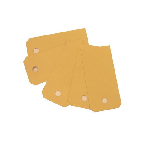 Merkelapp 8x3,8cm Manilla Papp m/Hull (1000stk. pr. esk.)