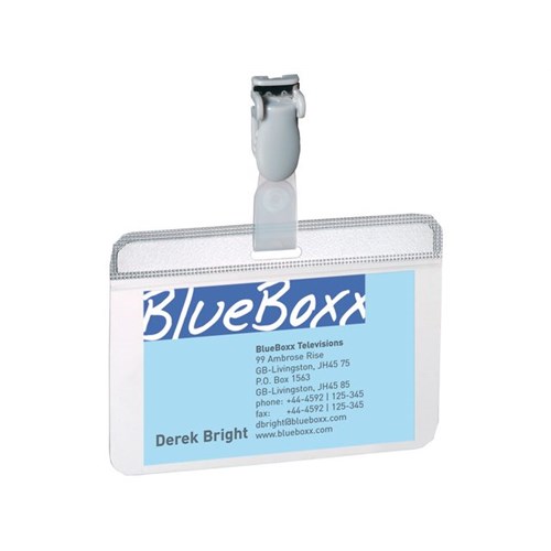 Navneskilt DURABLE selvlaminerende 54x90mm (25)