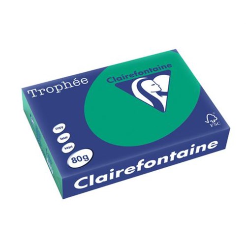 Kopipapir TROPHEE A4 80g Mørkgrønn (krt5)