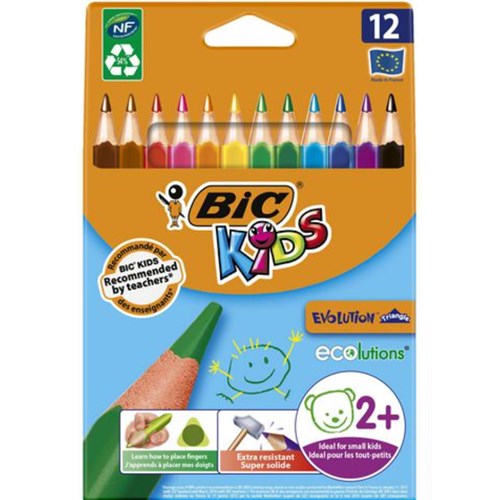 Fargeblyant BIC Evolution Trekant (12)