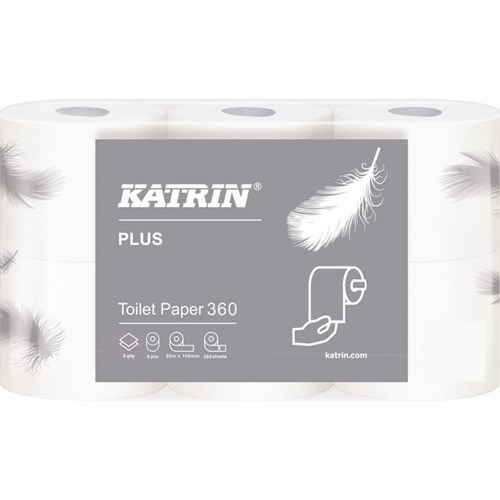 Toalettpapir Katrin Plus 360 2L 50M(6)