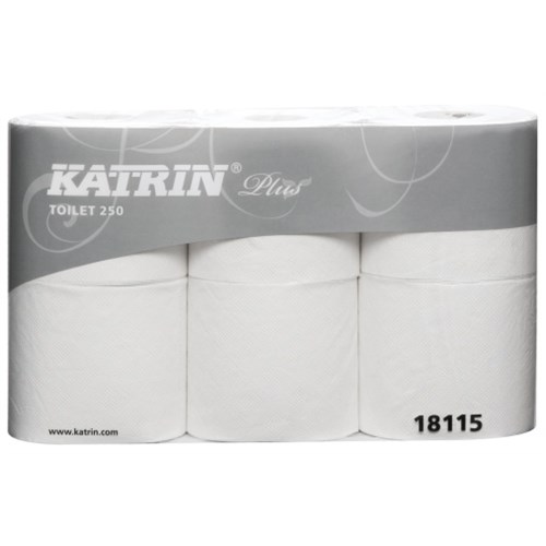 Toalettpapir Katrin Plus 250 2L 36M (6)