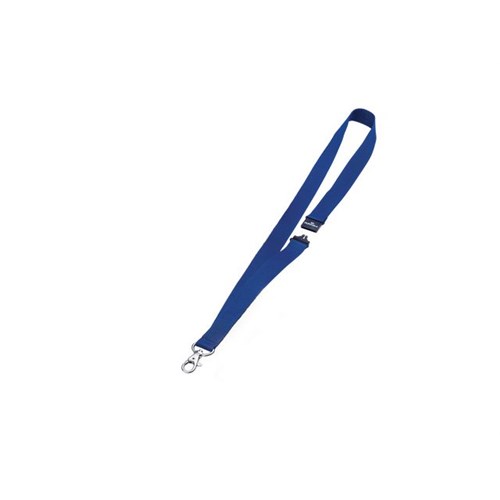 Durable Halslenke krok for kort, 44 x 2 cm, blå, fp med 10 stk
