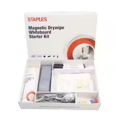 Staples Startsett for magnetisk whiteboardtavle med 7 tilbehørsartikler, pakke med 42, stk