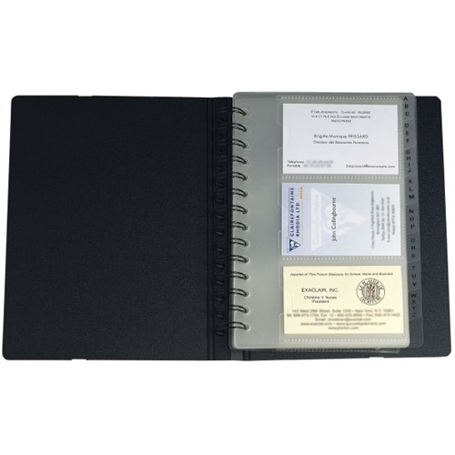 Visittkortmappe EXACOMPTA for 120 kort