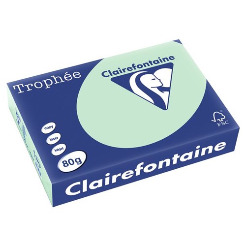 Kopipapir TROPHEE A4 80g Grønn (krt5)