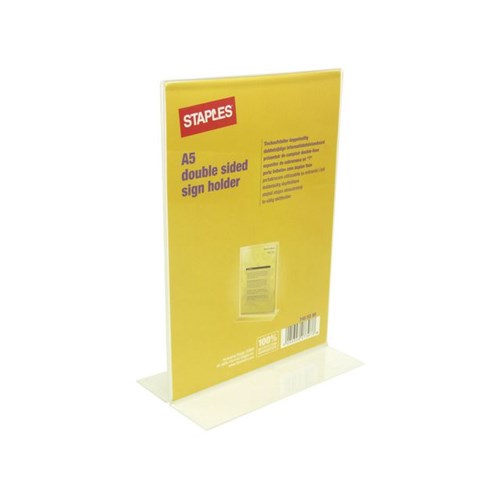 Menyholder STAPLES A5 rett klar