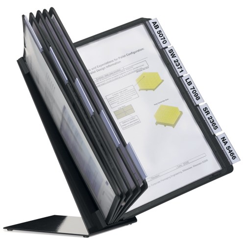 Bordstativ VARIO 10 lommer Sort