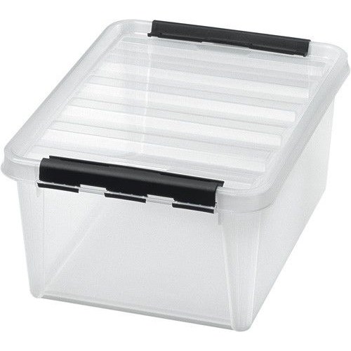 Oppbevaringsboks 32L 50x39x26cm Klar