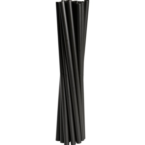 Sugerør ABENA Gjenbruk Sort 19cm Ø6mm (250)